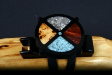 Yellow Cedar Burl Native American Flute, Minor, Mid F#-4, #D14I